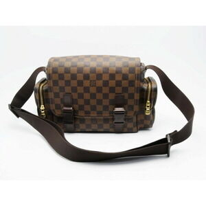 Louis Vuitton Damier Reporter Melville Shoulder Bag Brown
